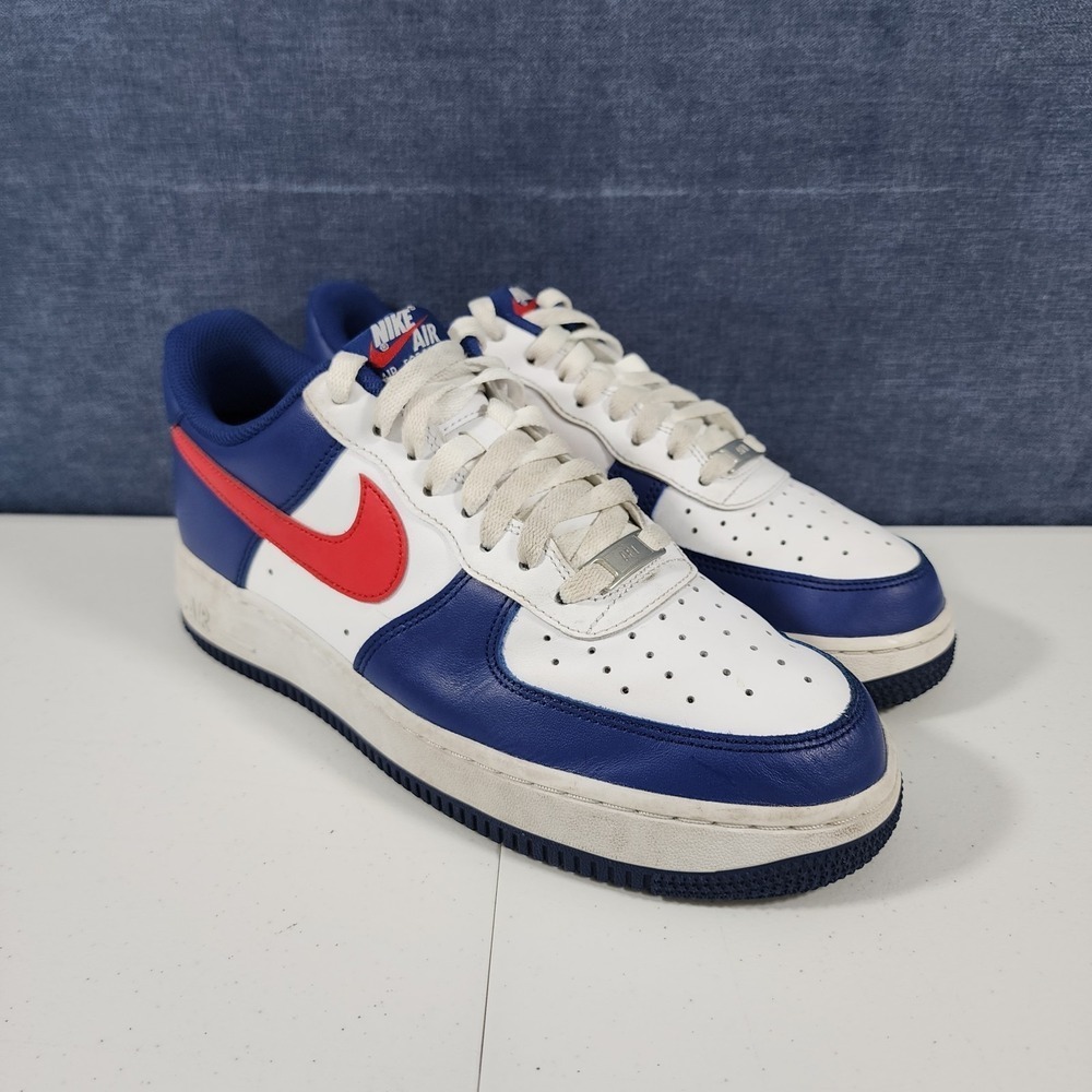 Nike Air Force 1 07' USA CZ9164-100 Red, White & Blue Mens Size 8 Sneakers Shoes